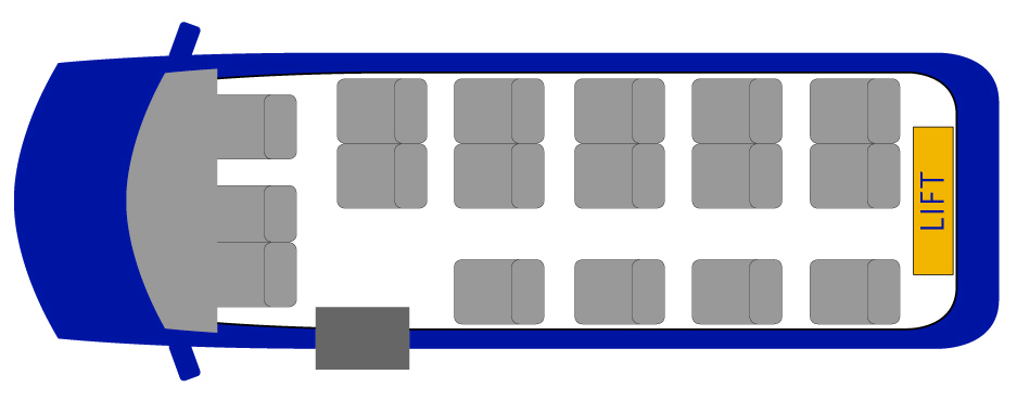 Mercedes Voyager 17 Seats Access